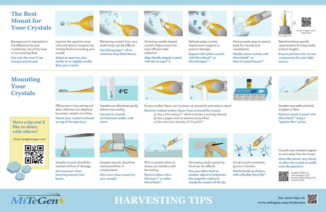 Crystal Harveting Tips Poster