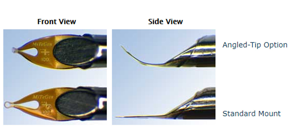 Angled tip comparison