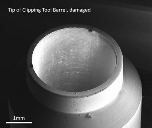 Tip Clipping Tool Barrel Damaged