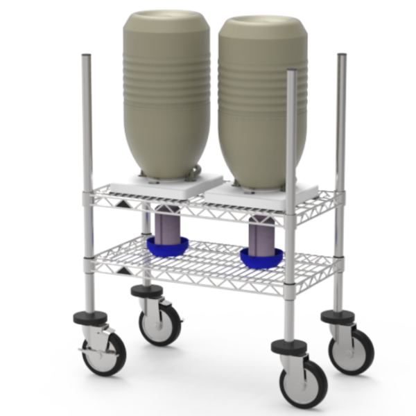 Dry Shipper Warming and Drying Rack Two Unit Model